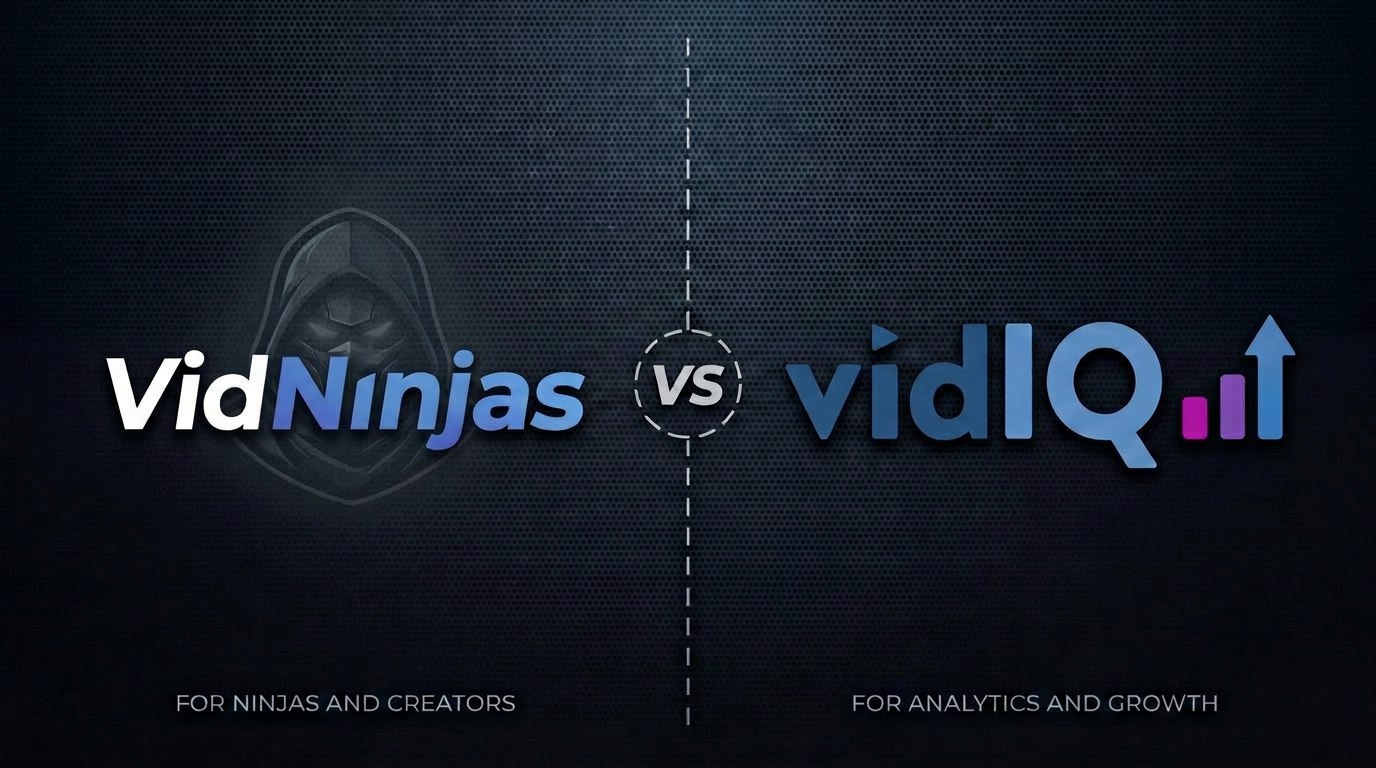 VidNinjas vs vidIQ side-by-side comparison